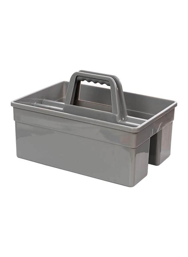 AMIGOS STORE™ Industrial ABS Plastic Tool Organizer Handy Caddie Caddy Basket with Grip Handle | Heavy-Duty Utility Organizer for Home, Office & Professional Use (Grey) - Image 3